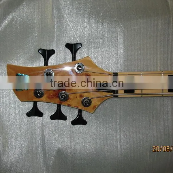 Custom Bass Guitar Neck-through Birdeye Wood Body Quality Maple Neck and Fingerboard Bottom Price photo-3