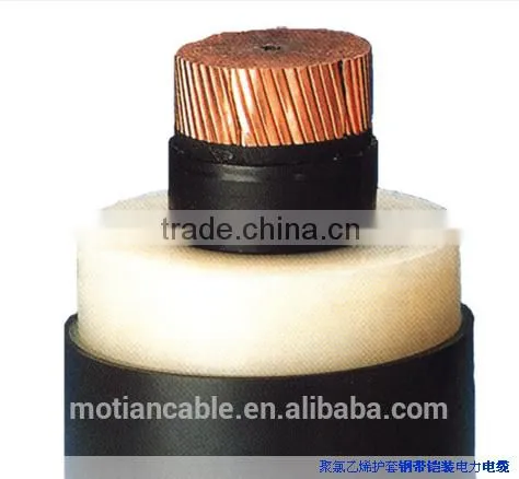 26/35KV Solid Copper Conductor XLPE/PVC/PE Sheathed Power Cable, Electrical Power Cable photo-2