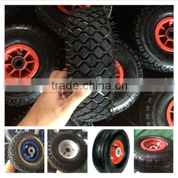 China Factory of 3.50-4 Small Rubber Lawnmower Pneumatic Wheel