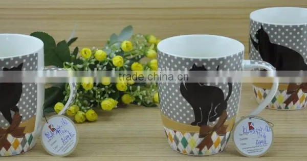 11OZ Tiny Flower Overall Decal Printed Coffee Cups, Shiny Surface New Bone China Mug, KL5002-906 photo-5