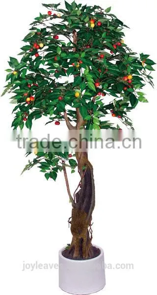 Wholesale Indoor Decorative Artificial Bend Oak Tree With Acorns photo-4