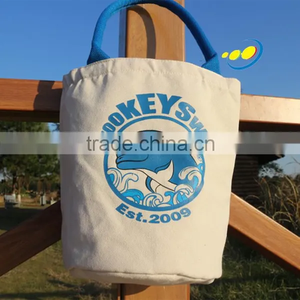 Recyclable Canvas Bag Round Bottom Bag photo-5