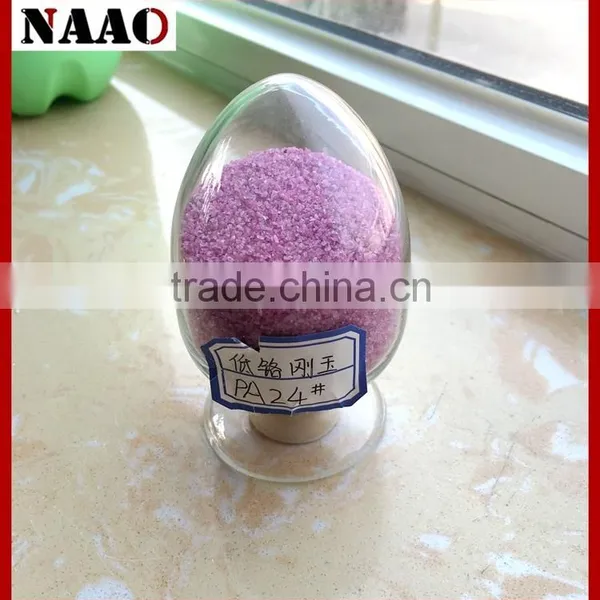 F24 Low Chromium Pink Aluminium Oxide/PA as Abrasive