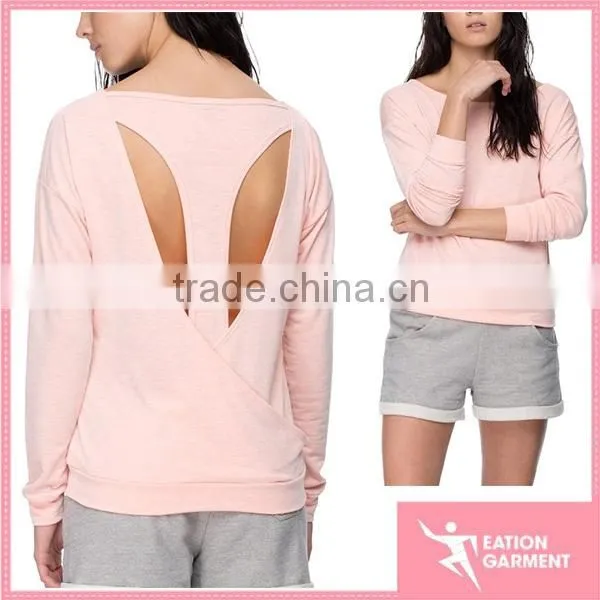 2016 OEM Women's Cotton Spandex Long Sleeve t Shirt