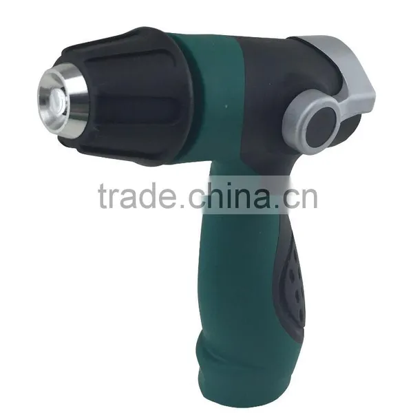 3 Ways Solid Metal Hose Nozzle Thumb Control Garden Spray Gun photo-5