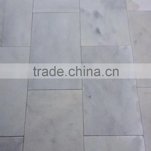 30 x Free Lenght Sandblasted Turkish White Marble Tiles photo-6