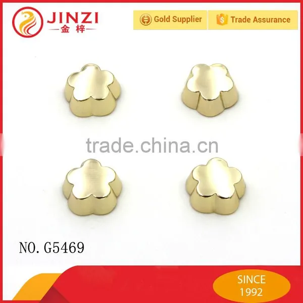 High Quality Clothing Accessories Flower Shaped Custom Metal Button Fastener photo-2