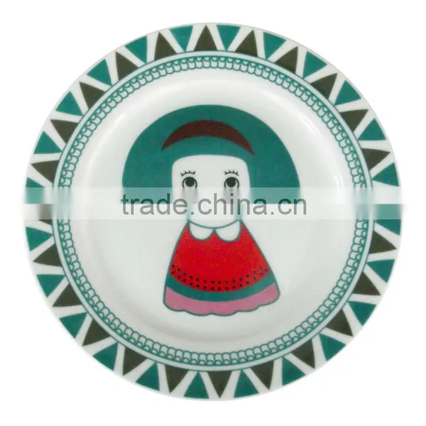 2013 Eco-friendly White Ceramic Painting Dishes and Plates
