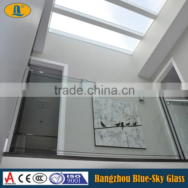 10mm Toughened Glass for Interior Railing Stairs