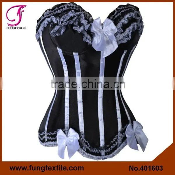 401607 Ladies Sexy Satin Green Body Corset CA photo-6