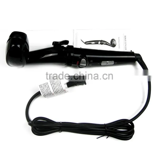 2 in 1 PTC Heating Rotating Head 3D Metal Teeth Hair Straightener and Curler Set photo-6