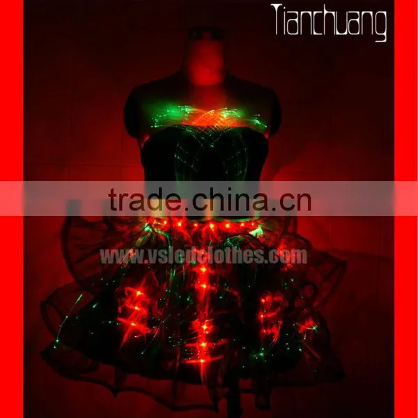 Wireless DMX512 Light Up Dress, Programmable Flashing Light Dress photo-2