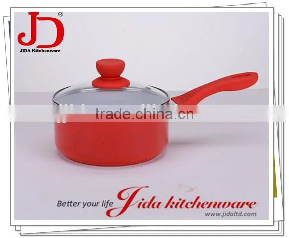 FORGED ALUMINUM SAUCE PAN WITH TEMPERED GLASS LID