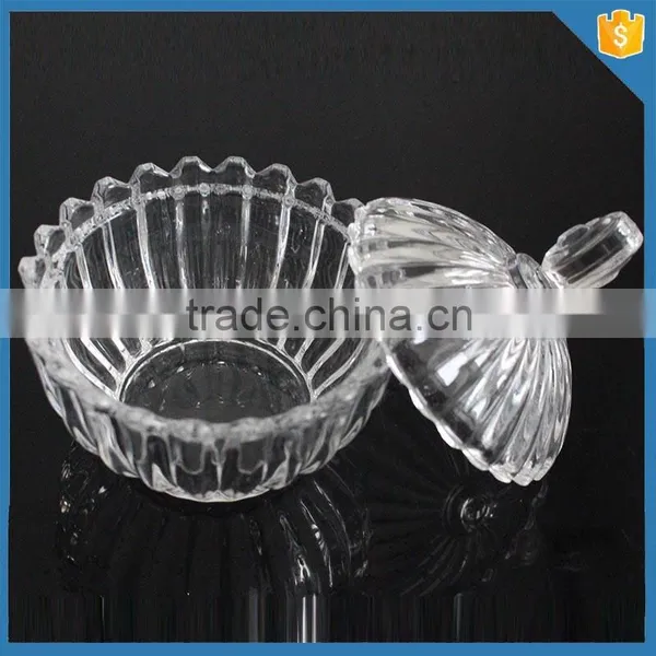 Wholesale Fancy Hand Made Glass Candy Bowl With Lid Quality Choice photo-2