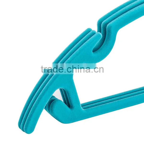 New Design Velvet Flocked Shirt Hanger Clothes Hanger/. photo-3