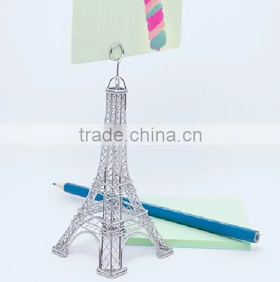 Handmade Stainless Eiffel Tower Name Card Holder/ Handmade Metal Craft