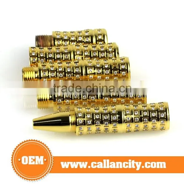 Luxurious Custom Shape Gold Diamond Pen &engraved Gold Pens photo-3