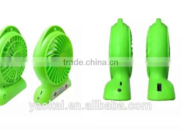 2016 Hot Sale Rechargeable Battery Operated Fan Mini Desktop Mist Cooling Fan photo-6