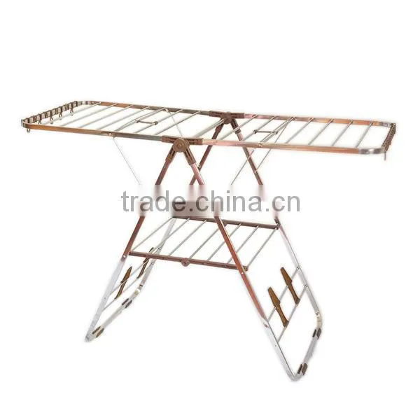 Oem Folding Clothes Rack;stand Coat Dry Rack;garment Rack in Garden & House