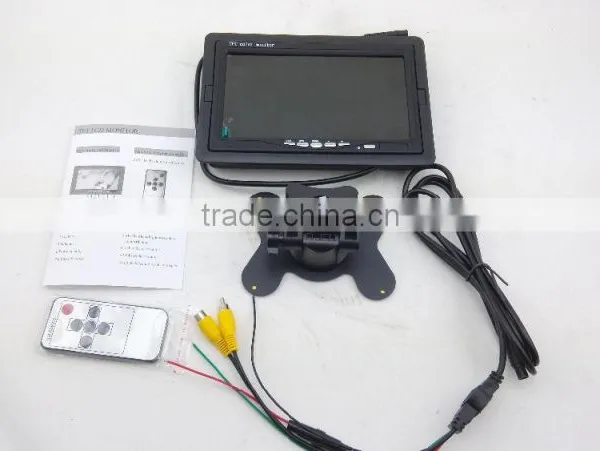7 Inch LCD High Resolution Mini Car Monitor Built-in TV Tuner Wide Viewing Angle photo-3