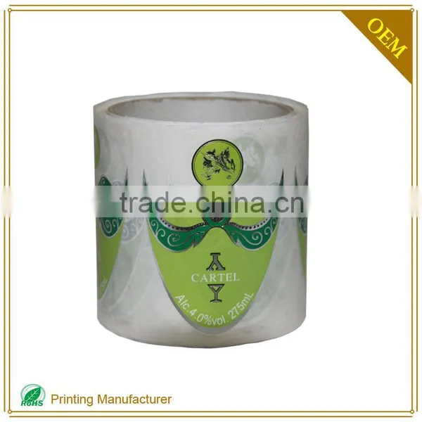 Spot UV Wine Bottle Neck Label With Fasson Paper Material photo-6