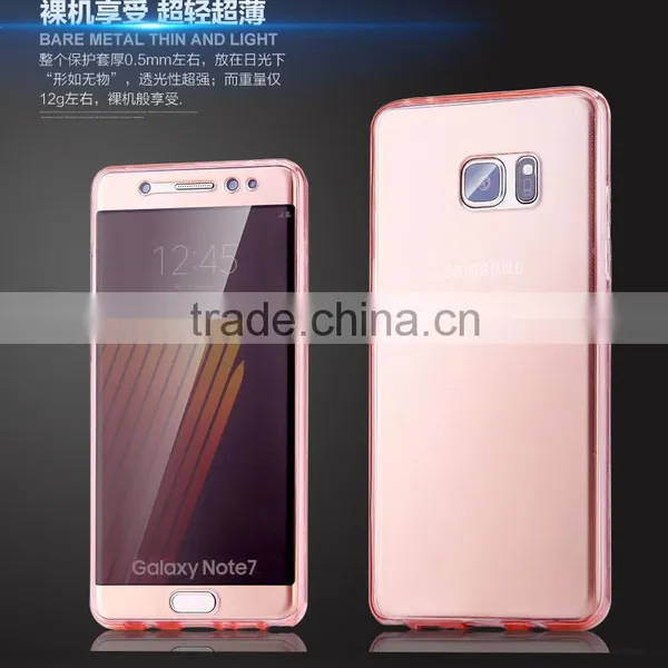 For Samsung Galaxy A3 A5 J1 J5 J7 Note 7 Cover Soft TPU Full Body Clear Cover Case photo-3