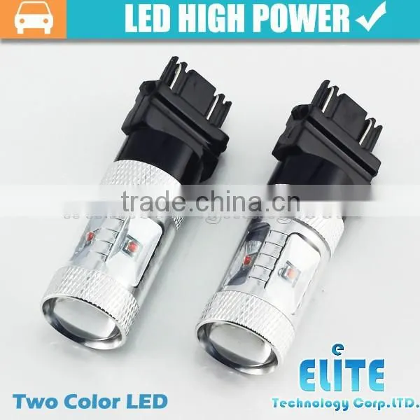 Newest!!! LED High Power Two Dual Double Color 3157 Led Reversing Light Turn Light photo-3