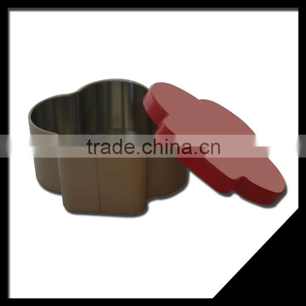 Small And Elegant Flower-shape Candy Tin Box For Wedding or Home photo-2