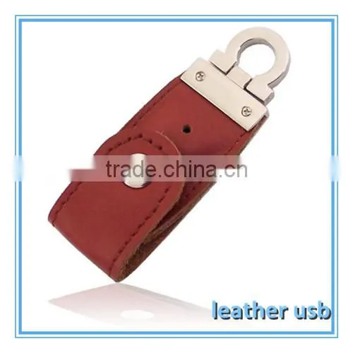 Hot Sale New Design Luxury Usb Flash Drive, Embossed Logo Leather Usb 1GB to 64GB photo-3