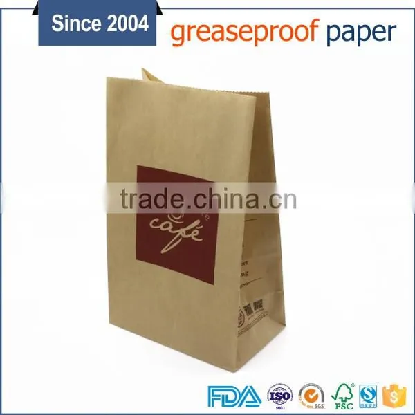 Oem Accepted Kraft Paper Coffee Bags,brown Bakery Food Craft Bag photo-6