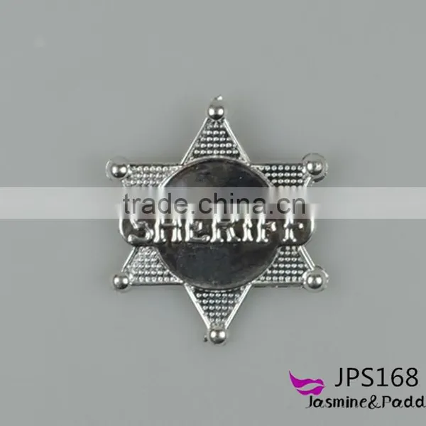 Custom Plastic Badges Hexagon Cap Badge Hat Badge