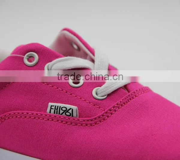 Slip-on Pink Women Canvas Shoes photo-4
