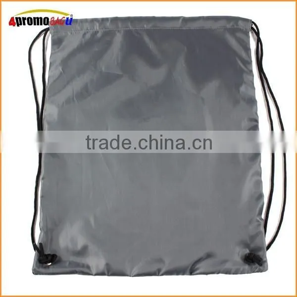 2015 Black Polyester Sport Drawstring Bag photo-2