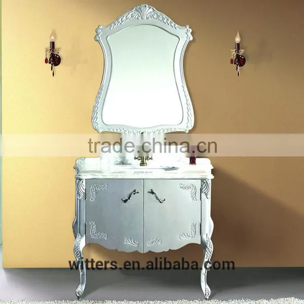 WTS-1622 Foshan Special Discount 30 Inch Modern Wooden Bathroom Vanity Floor Mounted photo-4