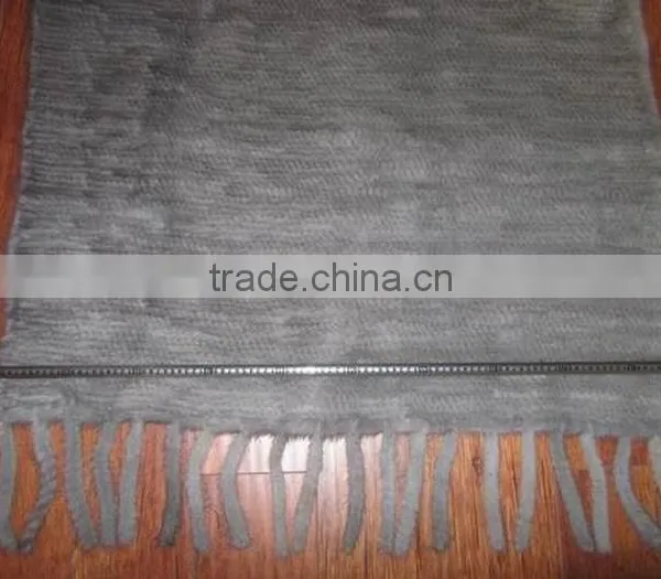Wholesale Genuine Knitted Mink Fur Blanket TAB61 photo-2