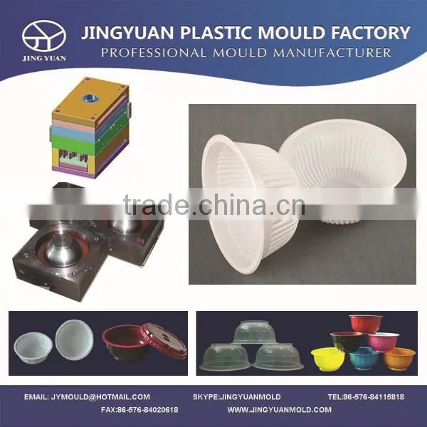 High Quality Disposable Fast Food Bowl Plastic Injection Mould Manufacturer / OEM Custom Plastic Soup Bowl Mold Supplier