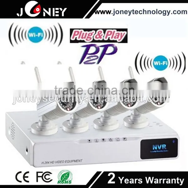 4CH 720P/2CH 1080P Realtime Viewing 1SATA HDD Cctv Nvr Kit photo-2