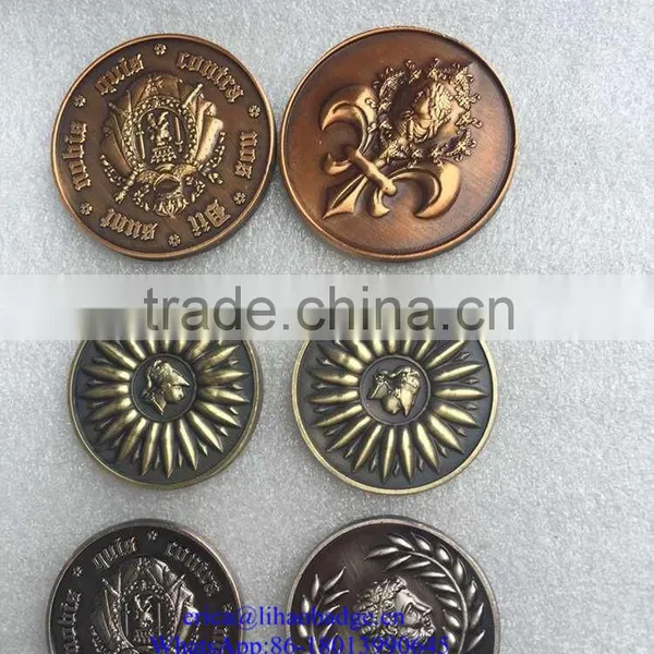 Custom Cheap Double Sides Metal Challenge Military Antiqu Coins photo-4
