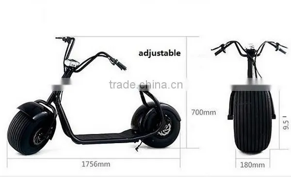 Powerful Electric Motor With 18inch Big Wheel Harley Scooter for Adult photo-6