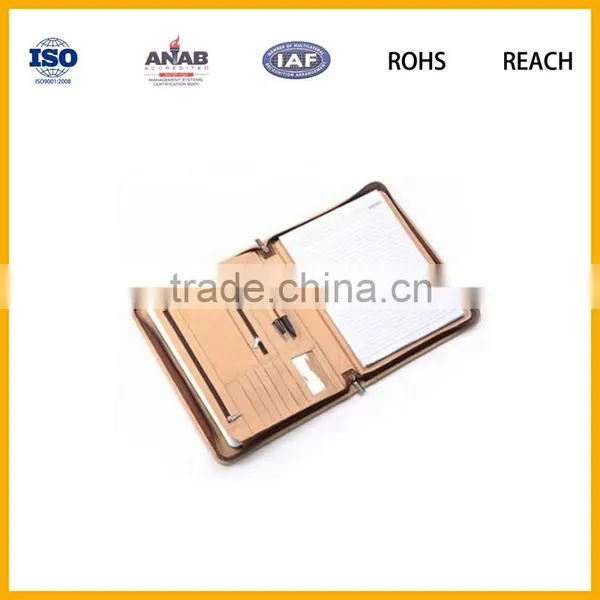 Hot Sales PU Leather Notebook Folder With Pen Holder and Padfoilo for Pad photo-4