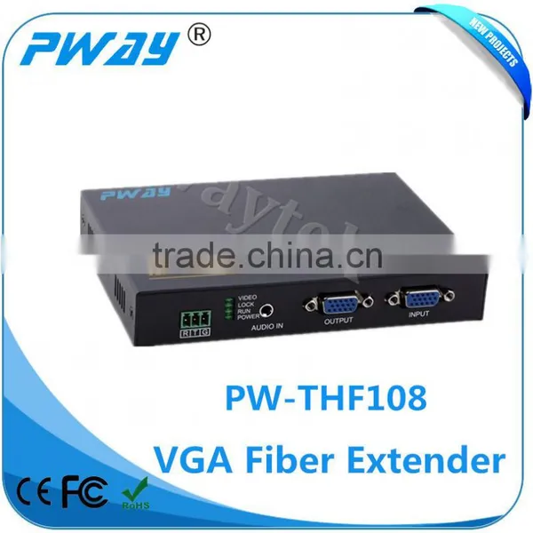 10KM VGA Signal Transmitter Resolution up to 1920*1080P@60Hz Support RS232