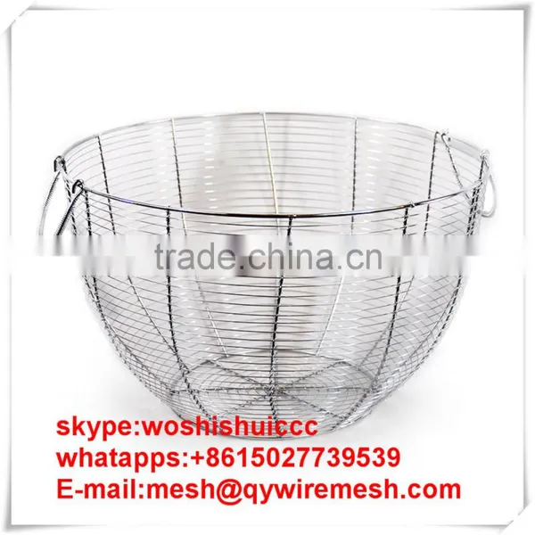 Wicker Storage Willow Baskets Iron Wire Basket