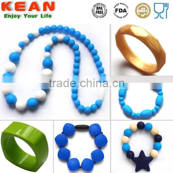 New Fashion DIY Baby Teething Chewable Beaded Necklace photo-6
