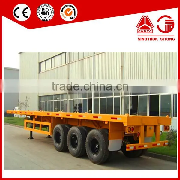 20ft 40ft Container Semi Trailer Flatbed Truck Trailer photo-2