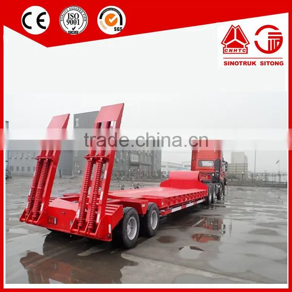 China Manufacturer Lowboy Flatbed Semi Trailer Truck photo-5
