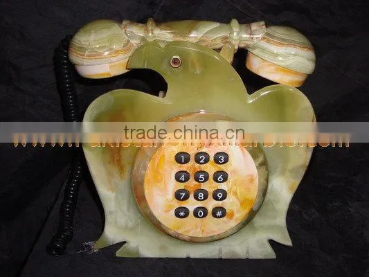NATURAL 2017 New Items ONYX TELEPHONE SETS HANDICRAFTS photo-3