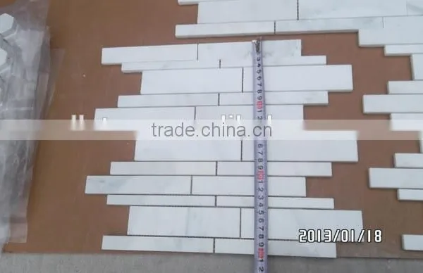 Carrara White Marble Mosaic Tile for Kitchen photo-4