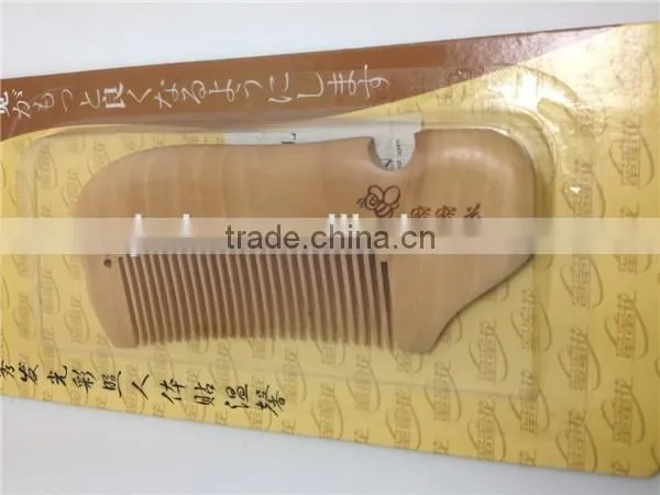 100%Nature Peach Wooden Combs 11.5*4.5 photo-2