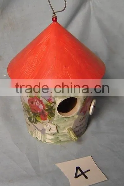 Wood Craft Bird Feeder , Cheap Bird House and Feeders, Wholesale Wood Bird House With Hanging photo-4