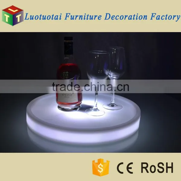 Wholesale LED Multicolour Bar Decorative Wine Bottle Racks, Plastic Wine Bottle Holder, Light up Wine Bottle Tray photo-4